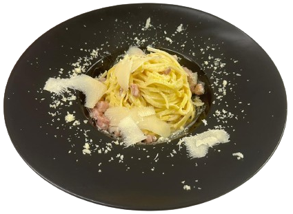 Tagliolini with Prosciutto Cotto and Parmesan