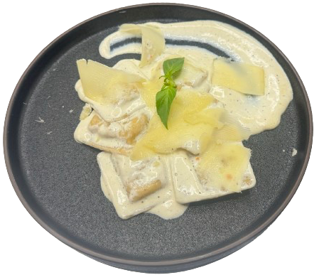 Ravioli with mushrooms