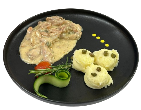 Chicken with gorgonzola cheese